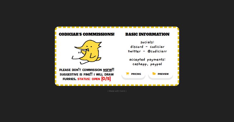 Tweet card summary image