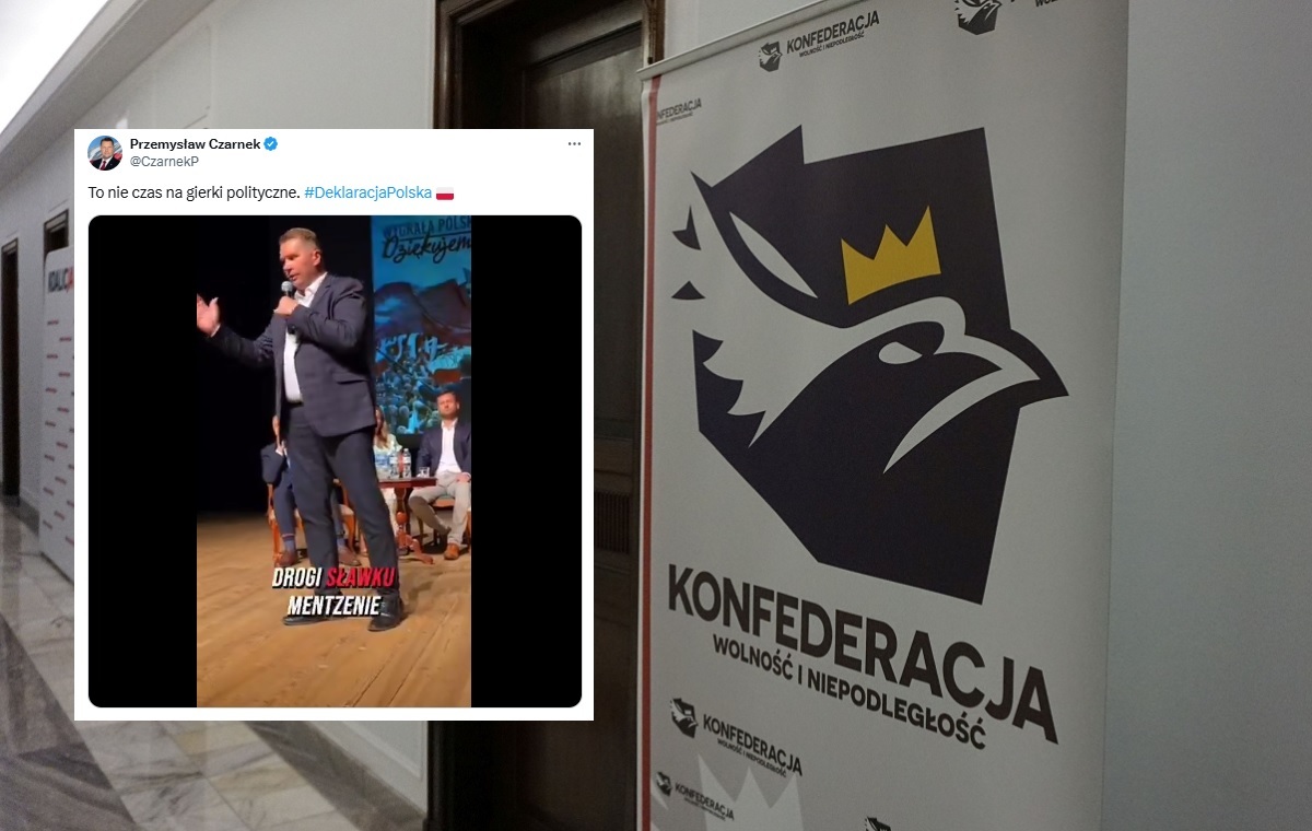 wPolityce_pl's tweet card. "Za chwilkę może się okazać, że trzeba będzie brać rząd w swoje ręce".
