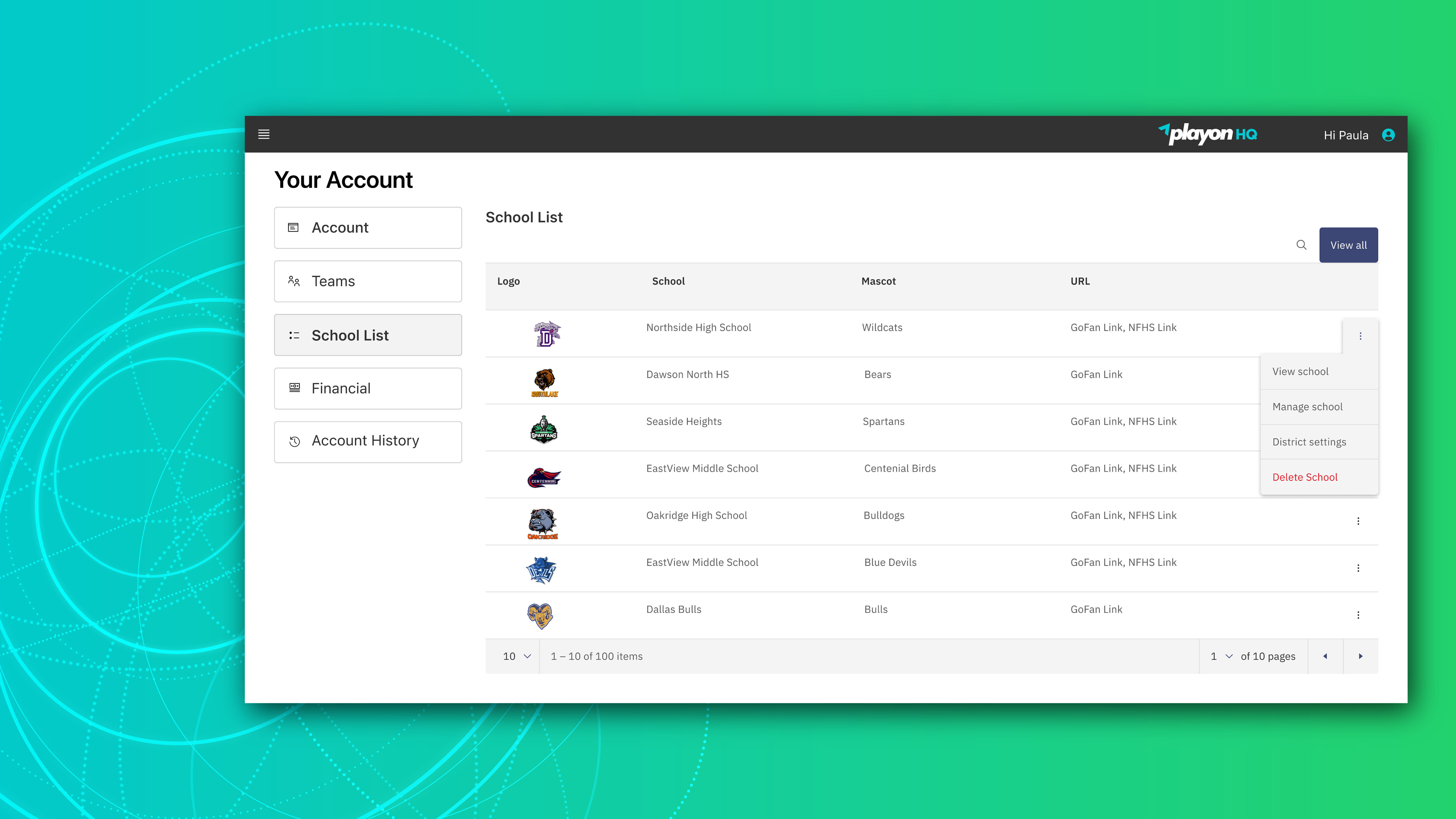 _playonsports's tweet card. New PlayOn HQ features offer districts enhanced control, visibility, and community engagement, streamlining event management and financial accuracy.