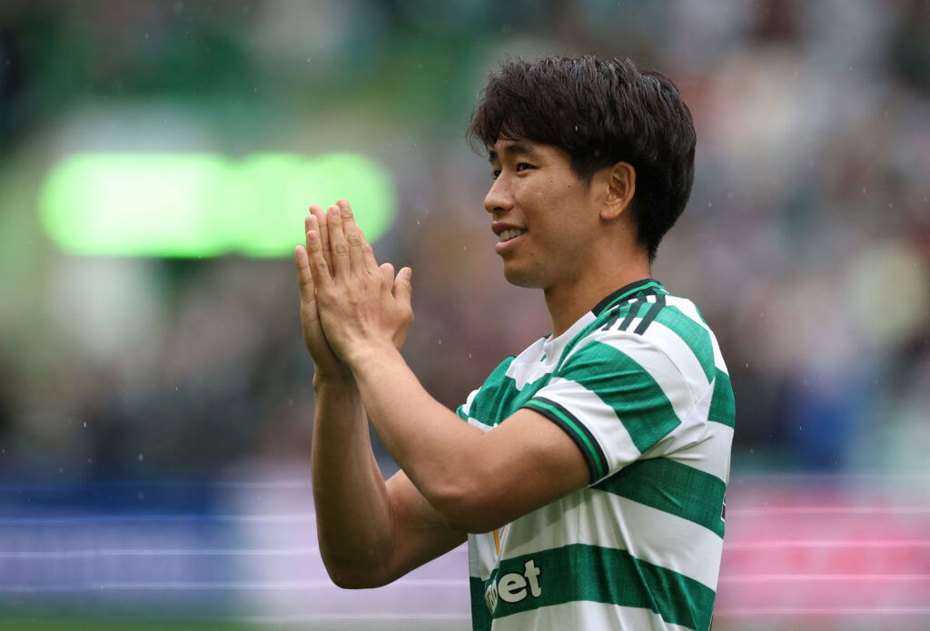 CeltsAreHere's tweet card. Shin Yamada has set his sights on becoming Celtic’s next leading man up top, and believes his pace and power can fill the void left by Kyogo Furuhashi’s