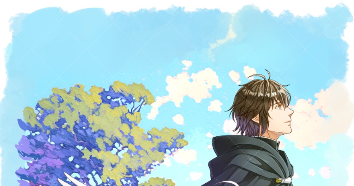 lis_noir's tweet card. ＜夏休み期間毎日pixiv更新チャレンジ１＞ アルファポリス公式漫画「物語の中の人」 十三巻カバー裏 https://www.alphapolis.co.jp/manga/official/836000068 完結しました、どうぞご覧ください。 ウォーターマー
