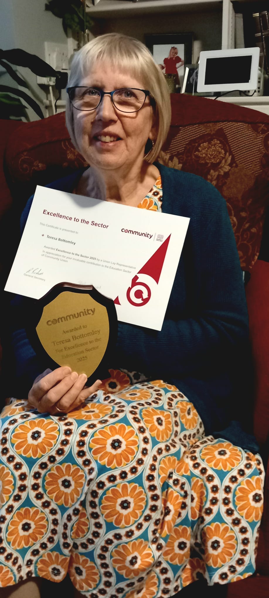schoolsontap's tweet card. Community member Teresa Bottomley has received Excellence to the Sector award in appreciation of her invaluable work in our Education and Early Years sector. Teresa has served on Community’s Educat...