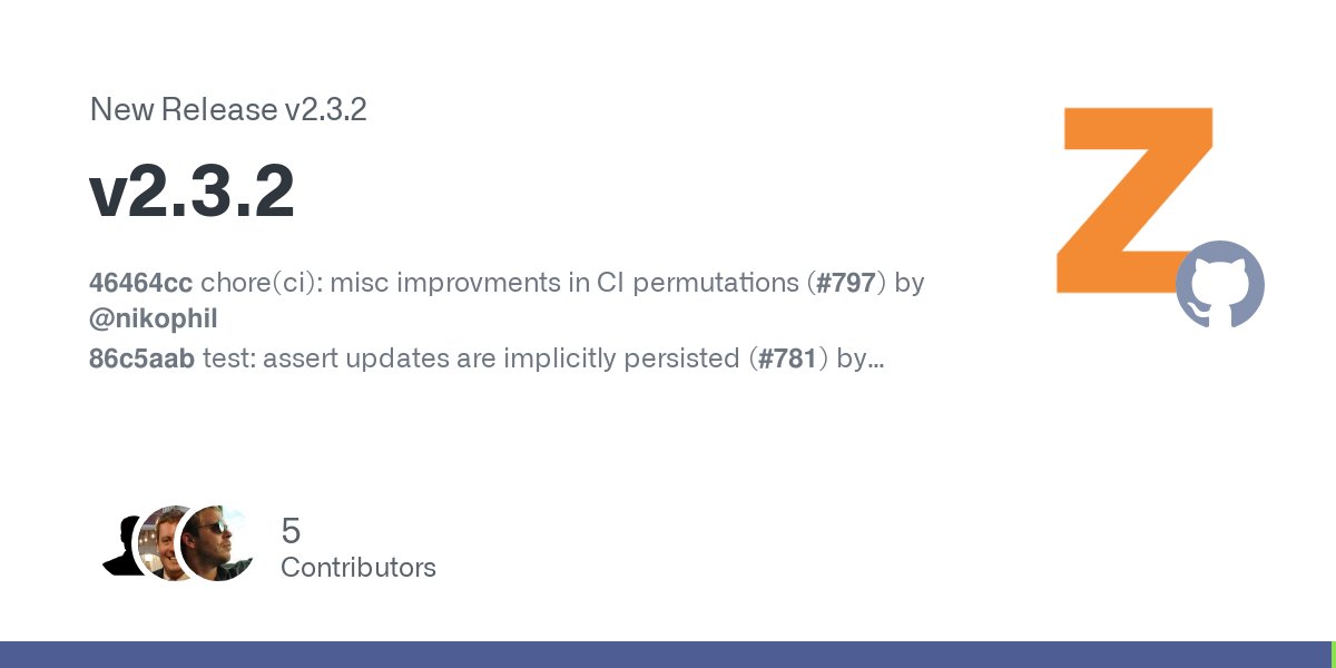 nik0phil's tweet card. 46464cc chore(ci): misc improvments in CI permutations (#797) by @nikophil 86c5aab test: assert updates are implicitly persisted (#781) by @nikophil 54c7424 feat: deprecate when Factories trait is ...