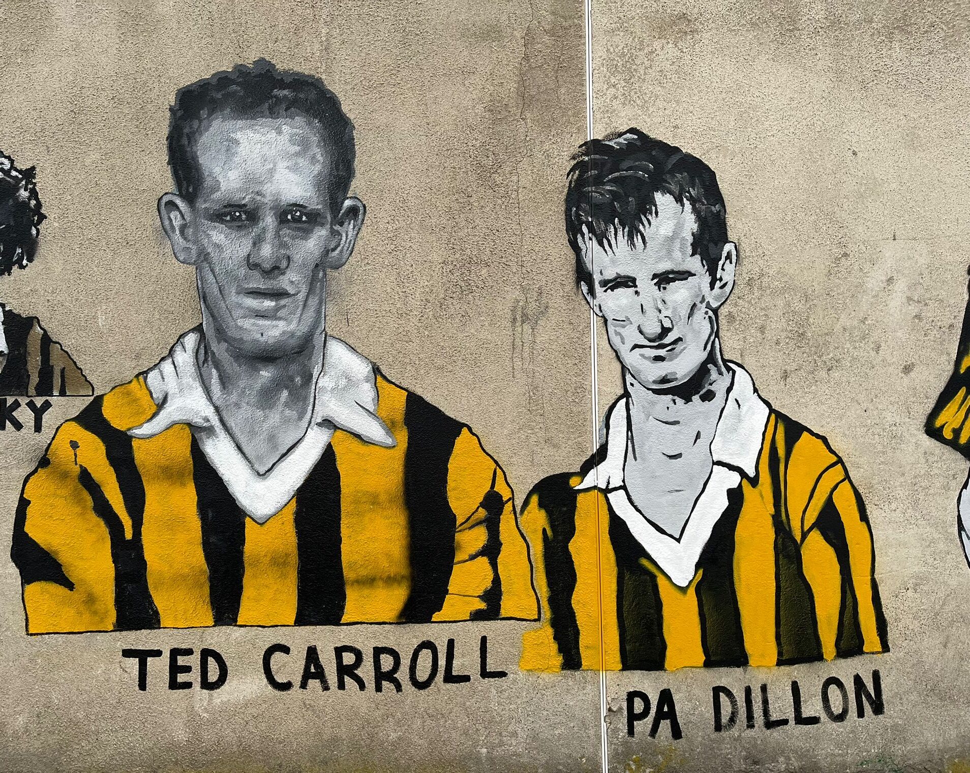 kclr96fm's tweet card. Ted Carroll and Pa Dillon are the fifth & sixth additions to the structure on the Hebron Road side
