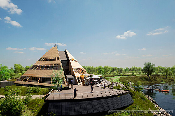 AngersMetropole's tweet card. Ouverte en 1978, la pyramide du lac de Maine va connaître une importante cure de jouvence. Sa rénovation débutera en octobre, et prévoit la création d'un espace d'accueil pour le public et d'un...