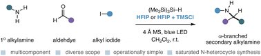MatthewGaunt8's tweet card. The development of methods for the assembly of secondary α-alkyl amines remains a central challenge to chemical synthesis because of their critical importance in modulating the physical properties of...