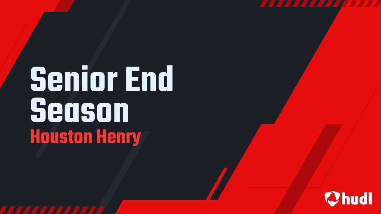HoustonHenry14's tweet card. Senior End Season