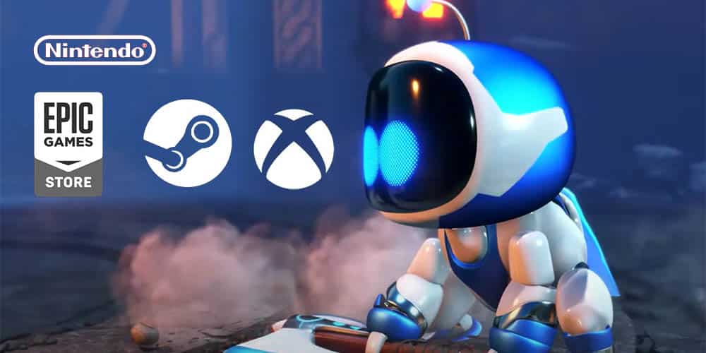 elchapuzas's tweet card. PlayStation Studios ha desarrollado juegos como Astro Bot que son exclusivos de PS5, pero pronto llegarán a Steam, Xbox, Nintendo y móviles
