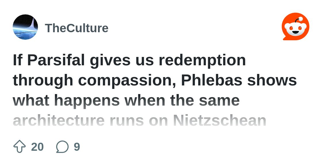 DerReineThor's tweet card. Explore this post and more from the TheCulture community