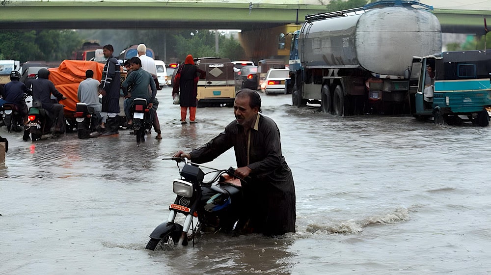 ProPakistaniPK's tweet card. A flood warning has been issued for Islamabad and Rawalpindi as the Meteorological Department forecasts heavy rainfall this week.