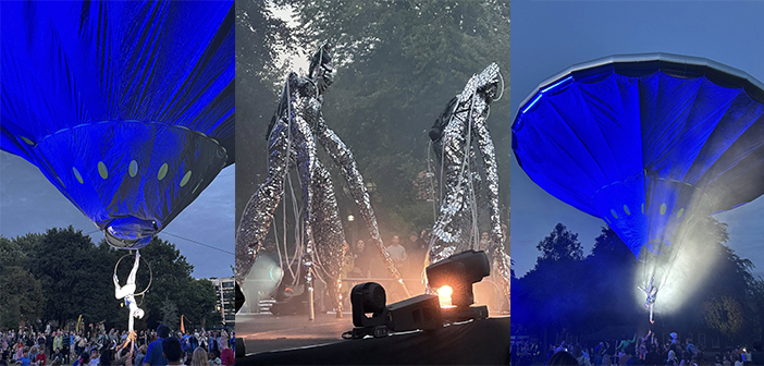 Akam1129's tweet card. A spectacular UFO experience and alien invasion hovering over Bank Park brought the curtain down on Warrington Arts Festival in style.