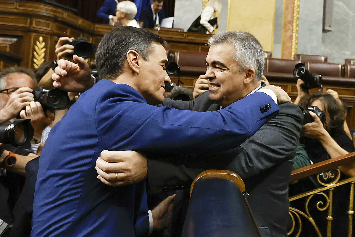 EErmua's tweet card. Santos Cerdán le pidió a Pedro Sánchez que el PSOE le pagara los gastos de su defensa, pero el presidente se negó. Fue en la reunión que mantuvieron en La Moncloa el 12 de...
