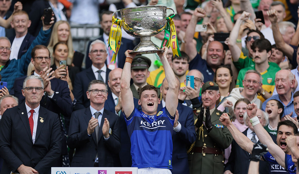 ExtraIRL's tweet card. Dr Crokes footballer player Gavin White was a noble captain for the Kerry Senior football team on Sunday afternoon as he guided The Kingdom to All Ireland glory.