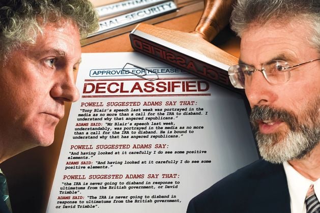 shaneodoherty's tweet card. A man who is now a key figure in Britain’s intelligence apparatus wrote key sections of a seminal speech Gerry Adams gave about the IRA’s disbandment, decl...