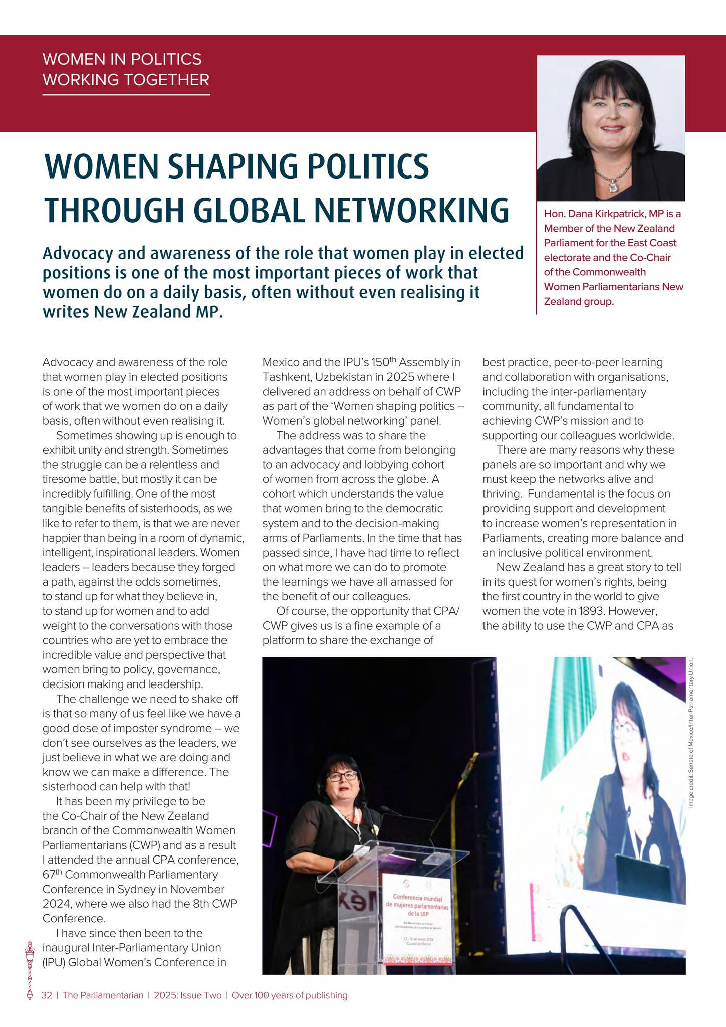 CWP_Int's tweet card. This digital edition of The Parliamentarian, the Journal of Commonwealth Parliaments features a wide range of topics relevant to today’s Parliaments. A CPA Award winner from Jersey explains why politi