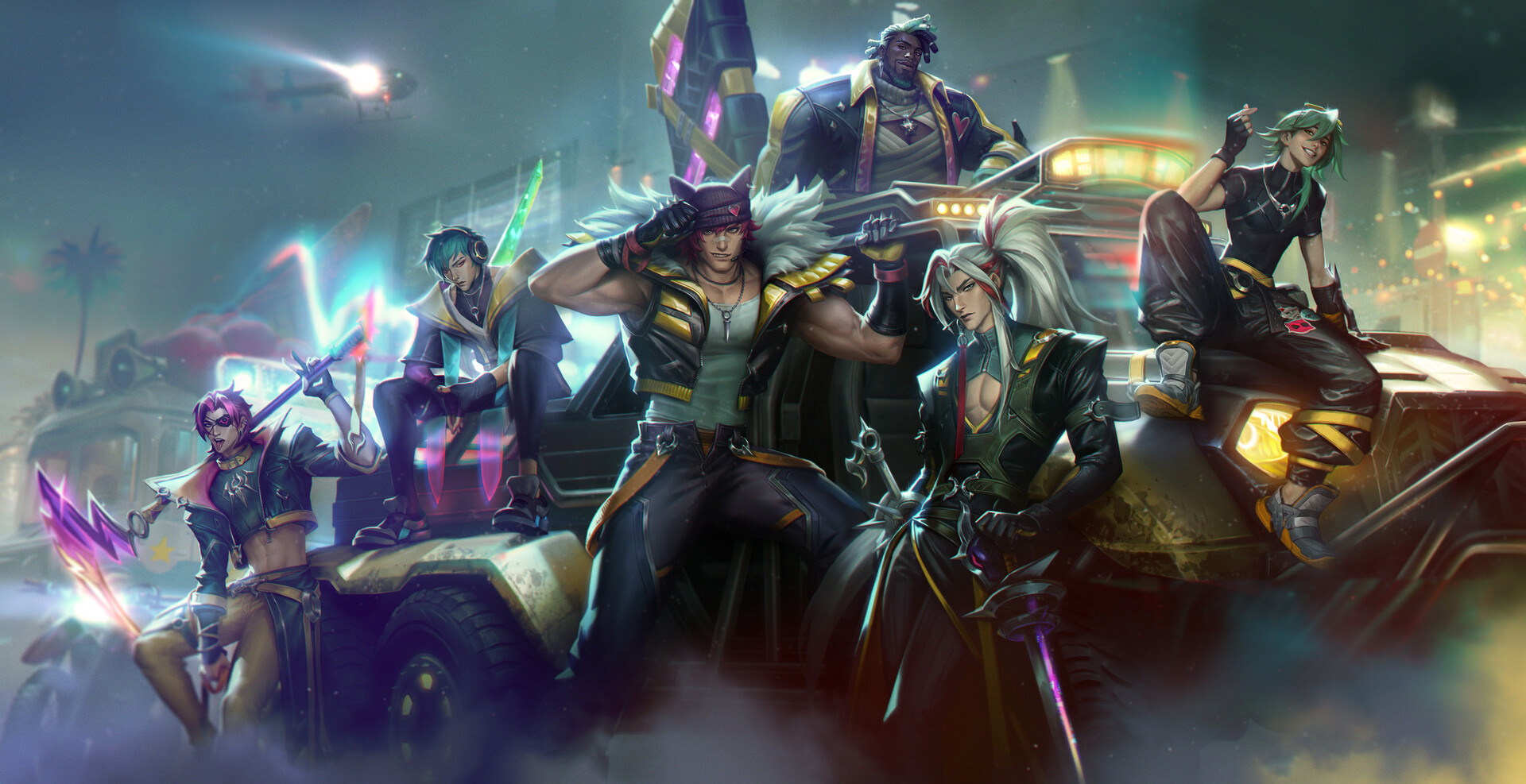 CHENBOWOW's tweet card. It is great honour to collab with Jennifer Wuestling and Julia Yurtsev, We all work on sketches, color and rendering together. It is cool that every champion got their individual splash by turn...