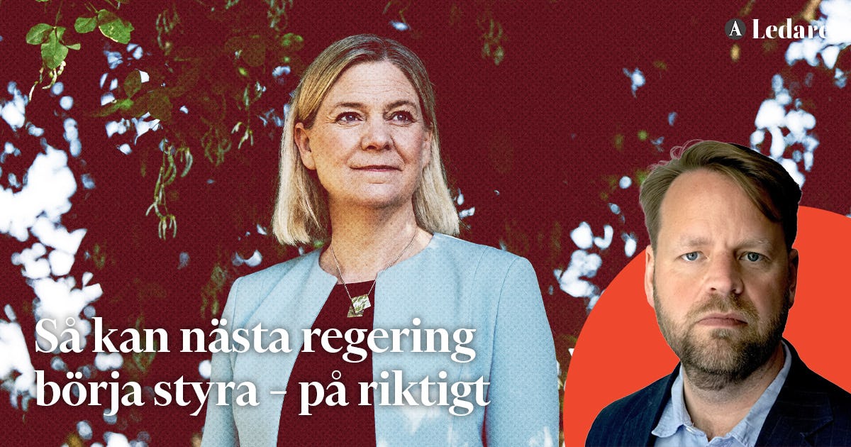 oskartaxen's tweet card. Sverige styrs av av avtal snarare än av verkligheten.