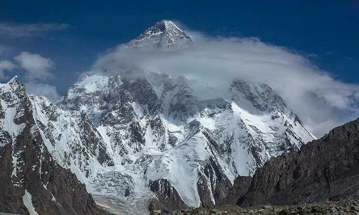jamilnagri's tweet card. Gasherbrum-I is the eleventh-highest peak in the world at 8,080m.