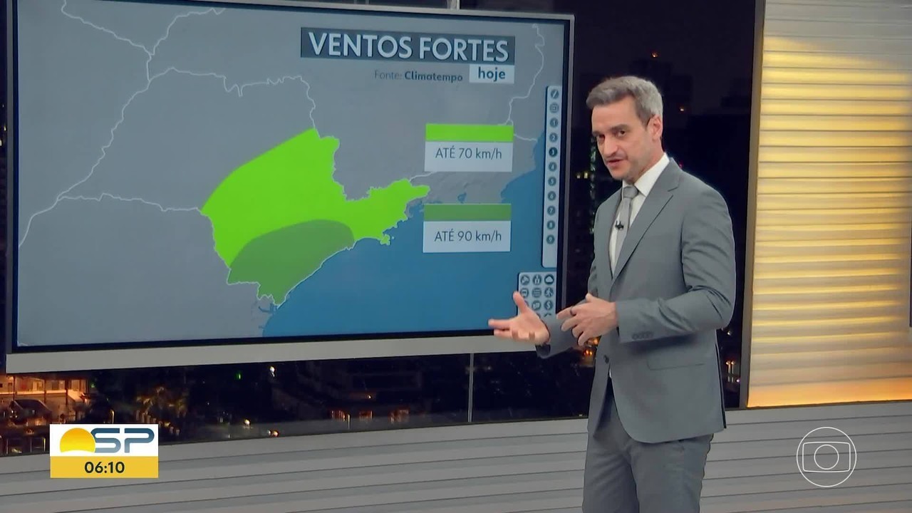 DiariodaCPTM's tweet card. Ventos podem chegar a 90 km/h na Baixada Santista e no litoral sul e até em trechos da Grande São Paulo.