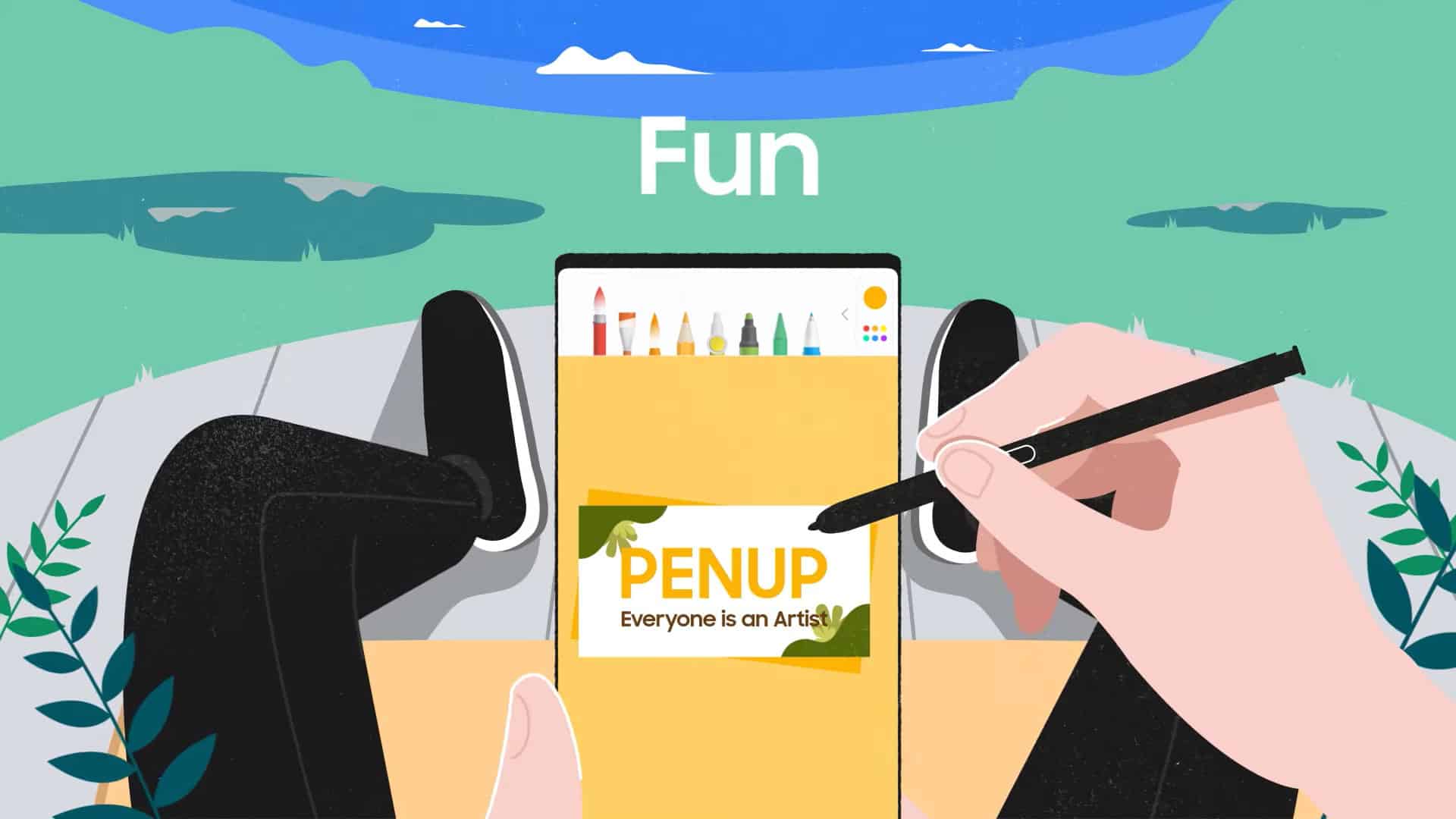 sammygurus's tweet card. Samsung has released new updates for its PENUP and Samsung Internet apps, introducing creative tools and browsing enhancements.