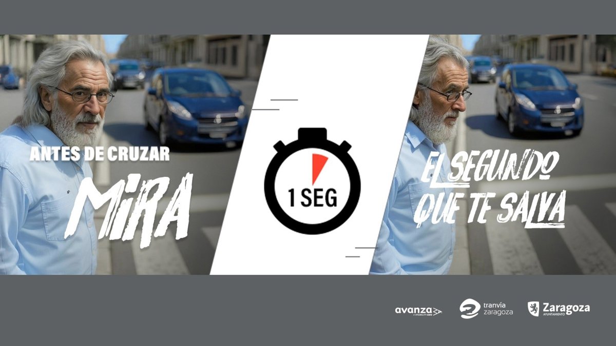 ep_aragon's tweet card. El Ayuntamiento de Zaragoza ha presentado este lunes la campaña 'El segundo que te salva', una iniciativa...