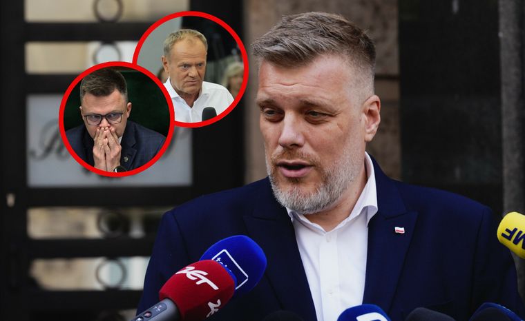 RazemNews's tweet card. Szymon Hołownia oświadczył na antenie Polsat News, że po wyborach ktoś z rządu namawiał go do opóźnienia zaprzysiężenia, co nazwał próbą "zamachu stanu". Marszałek nie wskazał z czyich ust miała paść...