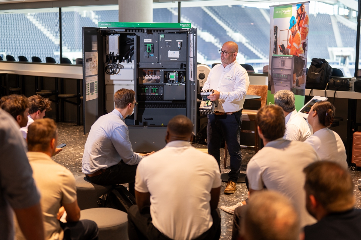 ElecConNews's tweet card. Schneider Electric, a company concerned with the digital transformation of energy management and automation, recently hosted an exclusive event at ...