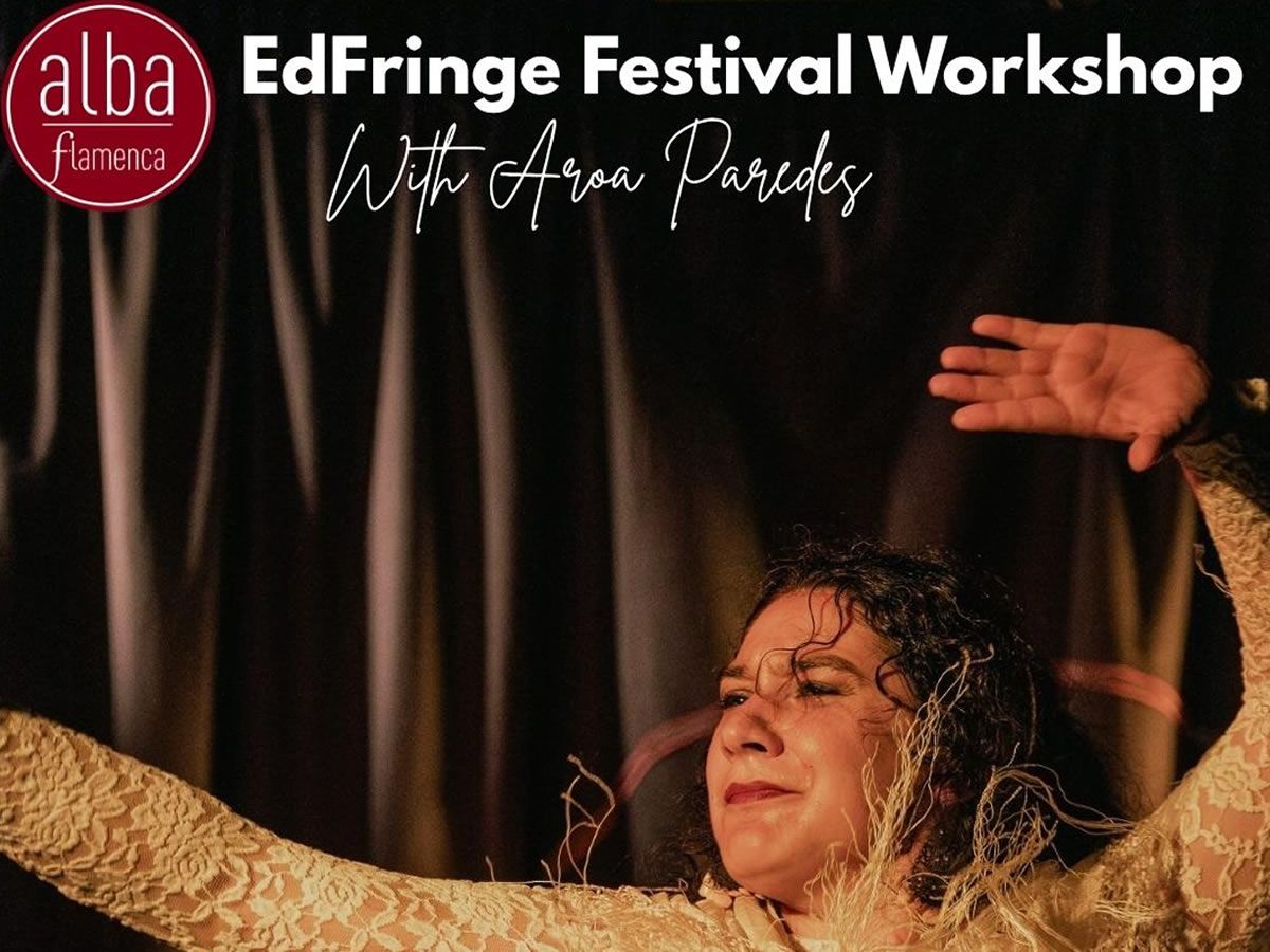 WhatOnEdinburgh's tweet card. Join Alba Flamenca for vibrant Flamenco Dance Workshops with Aroa Paredes, joining us direct from Madrid this August 2025! What's On Edinburgh - your guide to events in Edinburgh!