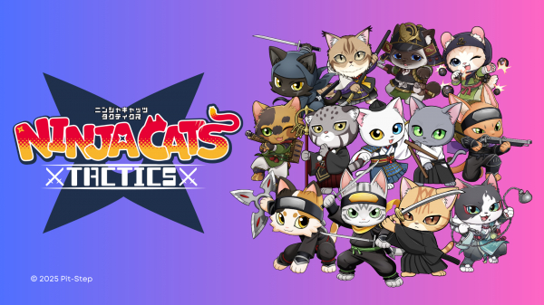 NinjaCatsTactic's tweet card. 音声で「ネコ忍者」を育成するゲーム『NINJA CATS: Tactics』、7月19日のインディーゲームマッチングイベント「GPB: Connect@BitSummit 2025」でピッチ登壇決定！