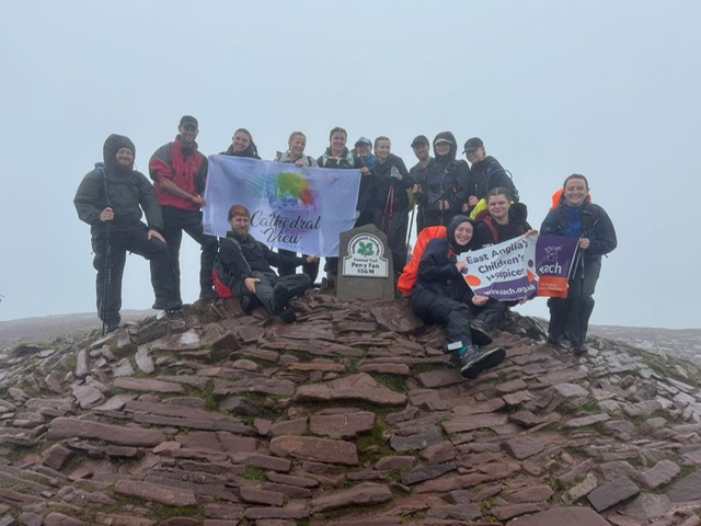 elystandard's tweet card. A team from Cathedral View Childcare, in Ely, took on the Welsh Three Peaks Challenge for EACH, in Milton.