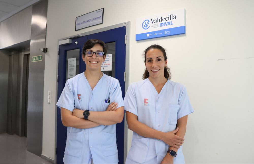 IDIVALdecilla's tweet card. Las enfermeras Nuria Sánchez y Paula Calvo, de la Unidad de Ensayos Clínicos del Hospital Universitario Marqués de Valdecilla (HUMV/IDIVAL), han participado en un estudio internacional, en el seno de...