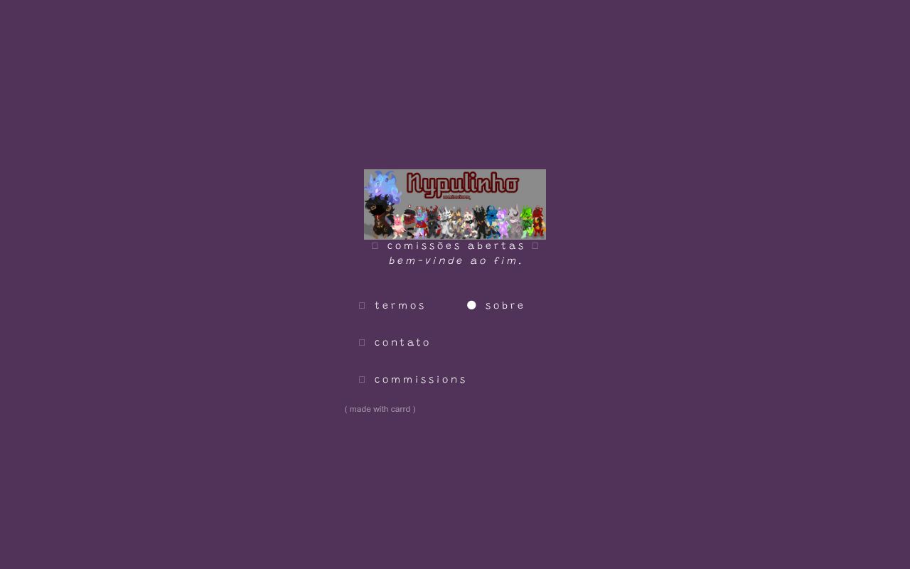 NyPulinho's tweet card. Comissions