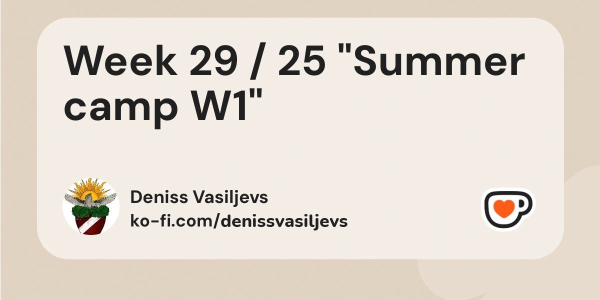 MC33198519's tweet card. Deniss Vasiljevs published a post on Ko-fi