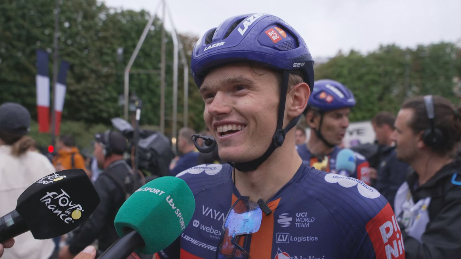 ITVborder's tweet card. Kelso-born cyclist Oscar Onley says his unexpected top four finish in the Tour De France has "sparked a dream" for the future. | ITV News Border