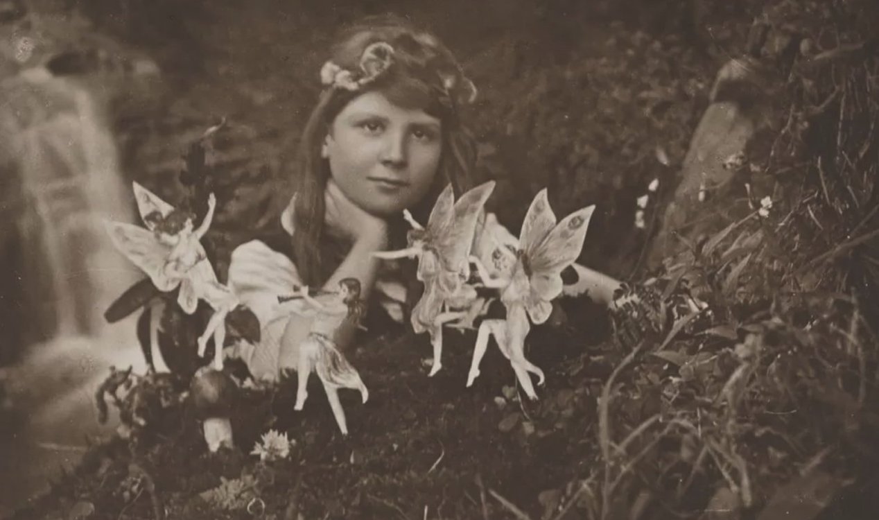 unexplainedmys's tweet card. Over 100 years ago, two young girls shocked the world with their photographs of what they claimed were real-life fairies.