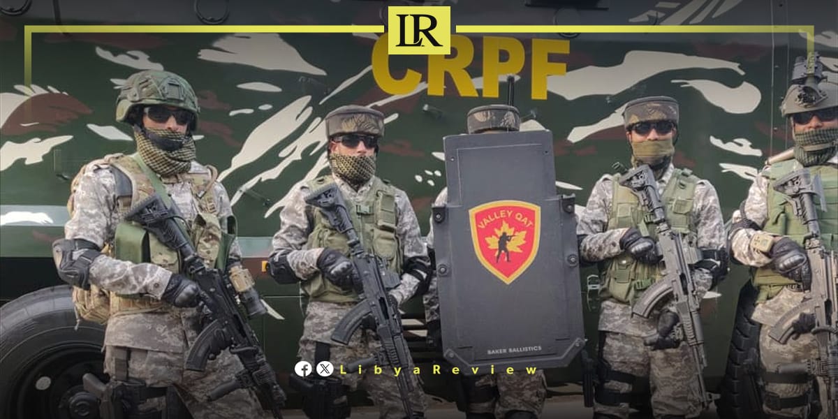 LibyaReview's tweet card. India will soon deploy commandos from the Central Reserve Police Force (CRPF) to provide armed security for its embassy in