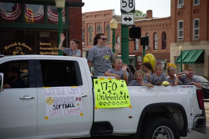 YourChronicle's tweet card. Wellington's Little Lady Dukes softball team was celebrating not one feat, but two — a state championship and an undefeated, 17-0 record, according to head coach Lauren Diedrick.