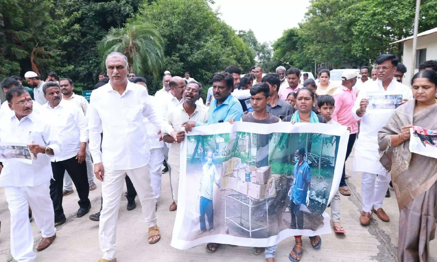NewsMeter_In's tweet card. BRS senior leader and former minister T Harish Rao has lashed out at the Telangana government for failing....