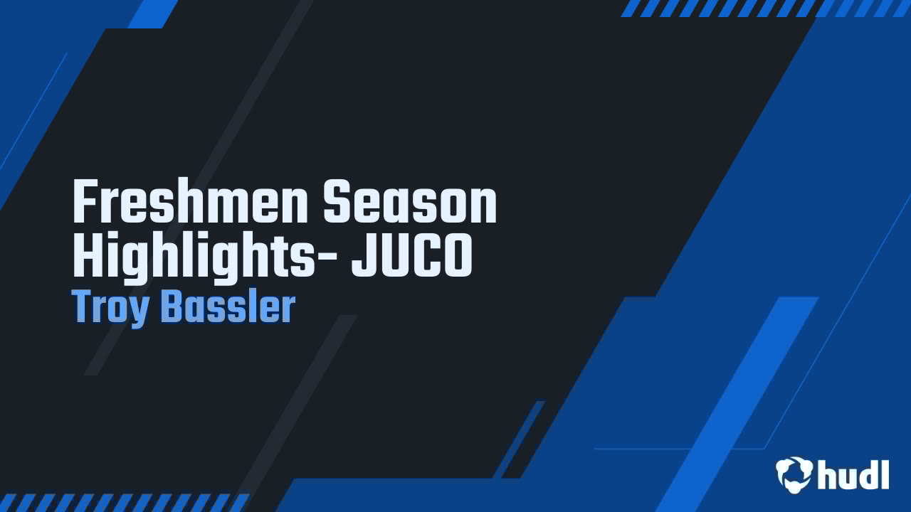 BasslerTroy's tweet card. Freshmen Season Highlights- JUCO