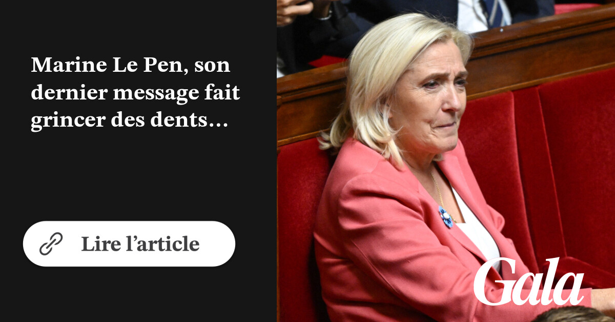 GALAfr's tweet card. Marine Le Pen, son dernier message fait grincer des dents : “ C’est l’hôpital qui se fout de la...