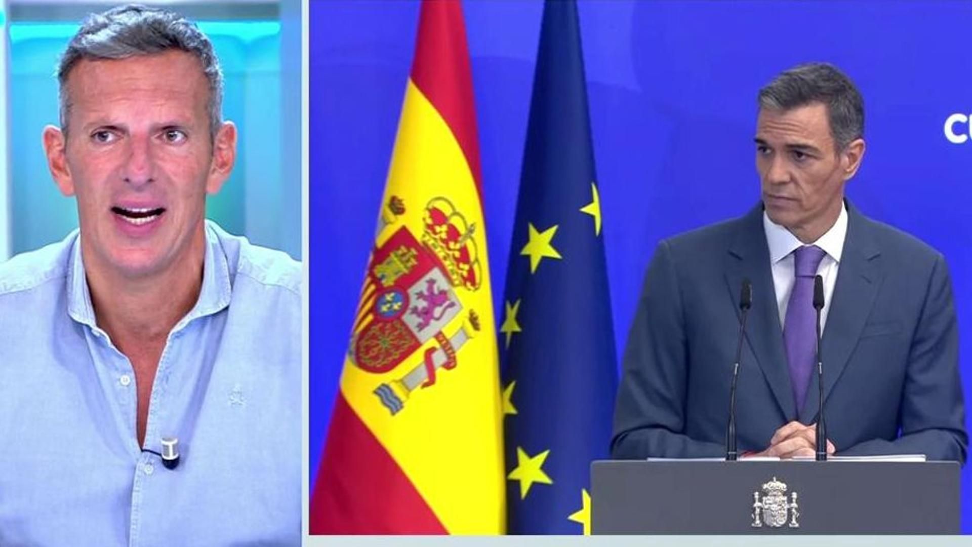 vamosavert5's tweet card. Tras regresar de su gira por Chile, Uruguay y Paragua y justo antes del parón veraniego, Pedro Sánchez ha comparecido en rueda de prens a. En ella,