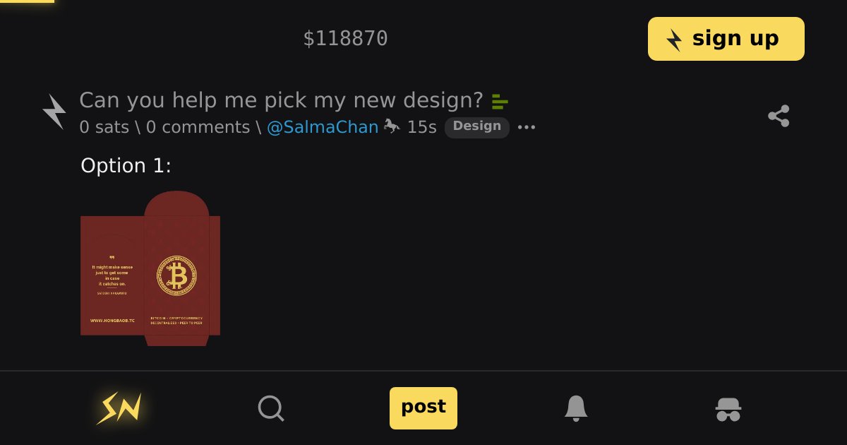 stacker_news's tweet card. Option 1: Option 2: [1 comment]