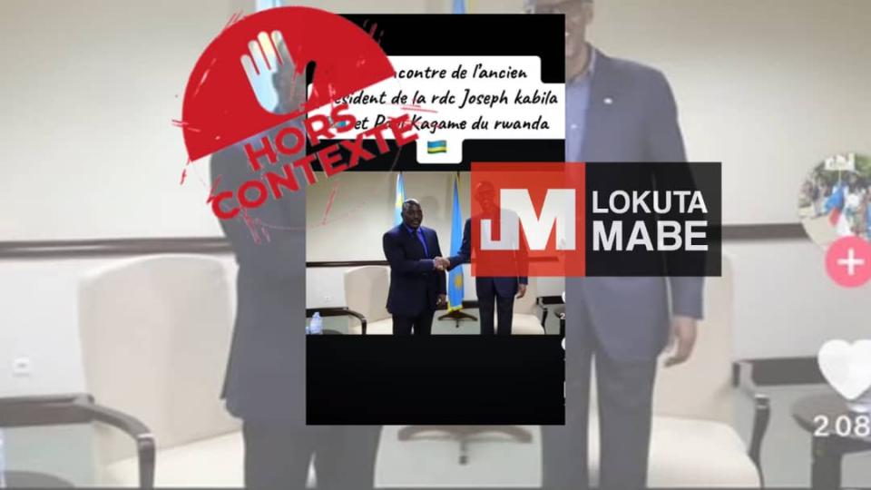 lokutaMABE's tweet card. Un compte Tiktok a publié, le 31 mai 2025, une vidéo de 20 secondes montrant l’ancien président de la République démocratique du Congo, Joseph Kabila, serrer la main du président rwandais Paul...