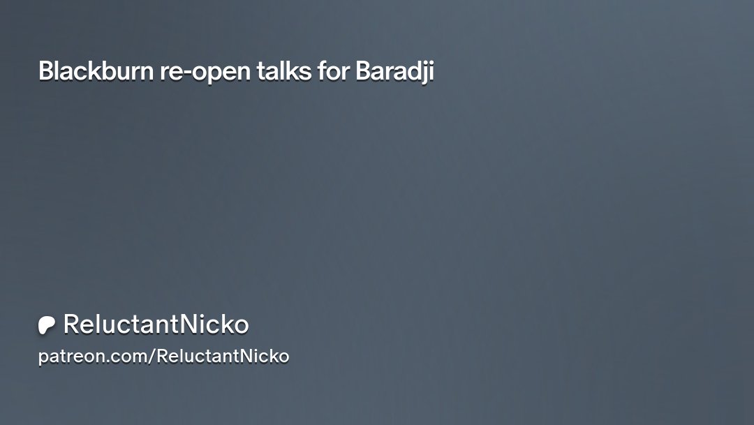 reluctantnicko's tweet card. Get more from ReluctantNicko on Patreon