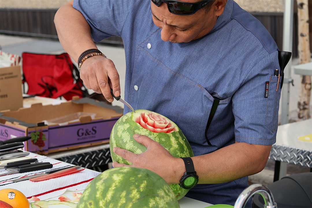 CabinRadio's tweet card. Blindfolded mushroom taste tests, smoked trout and reindeer tostadas. Dive into the "street feastival" that took over a stretch of downtown Yellowknife.