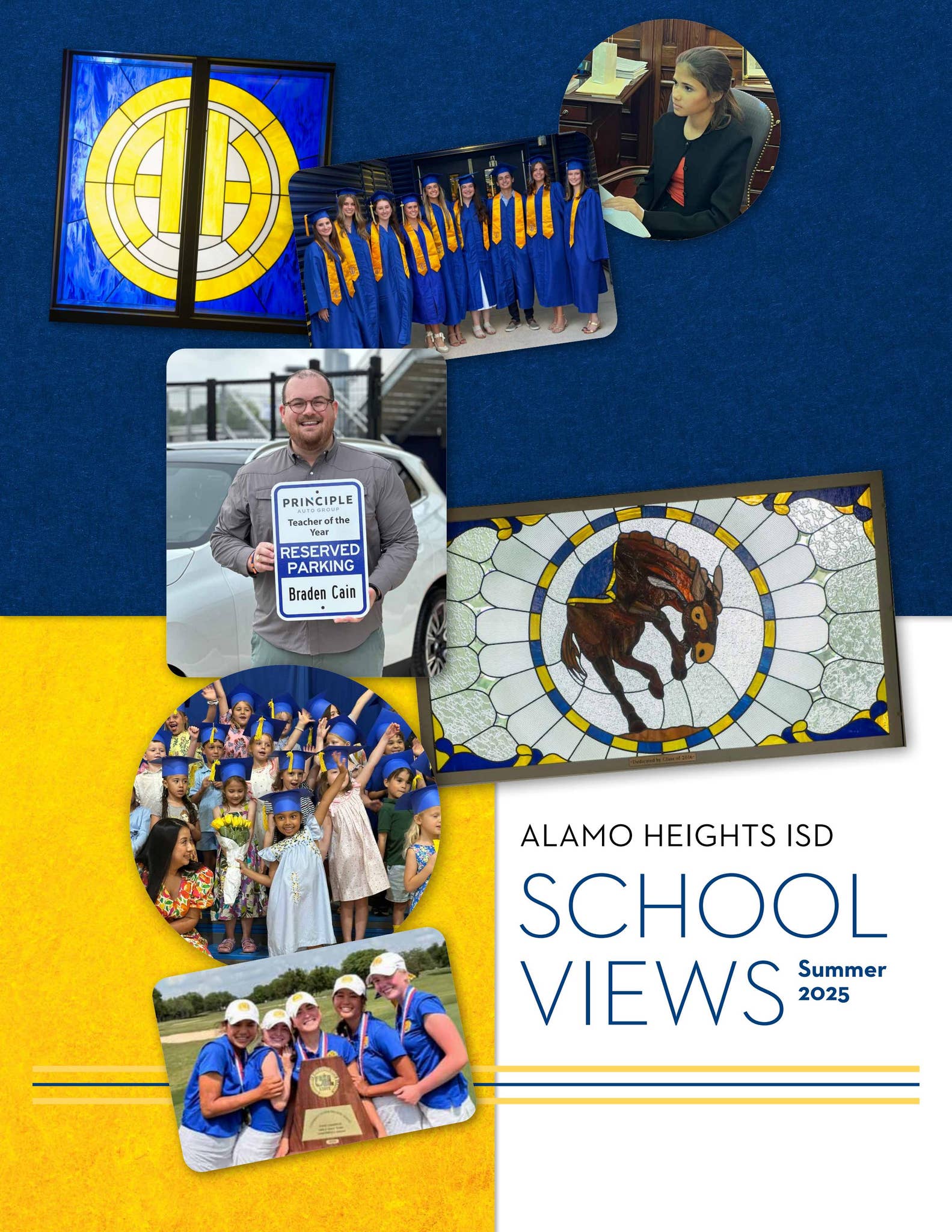 AHISD's tweet card. The Summer 2025 edition School Views highlights news, updates, and accomplishments from Alamo Heights ISD.