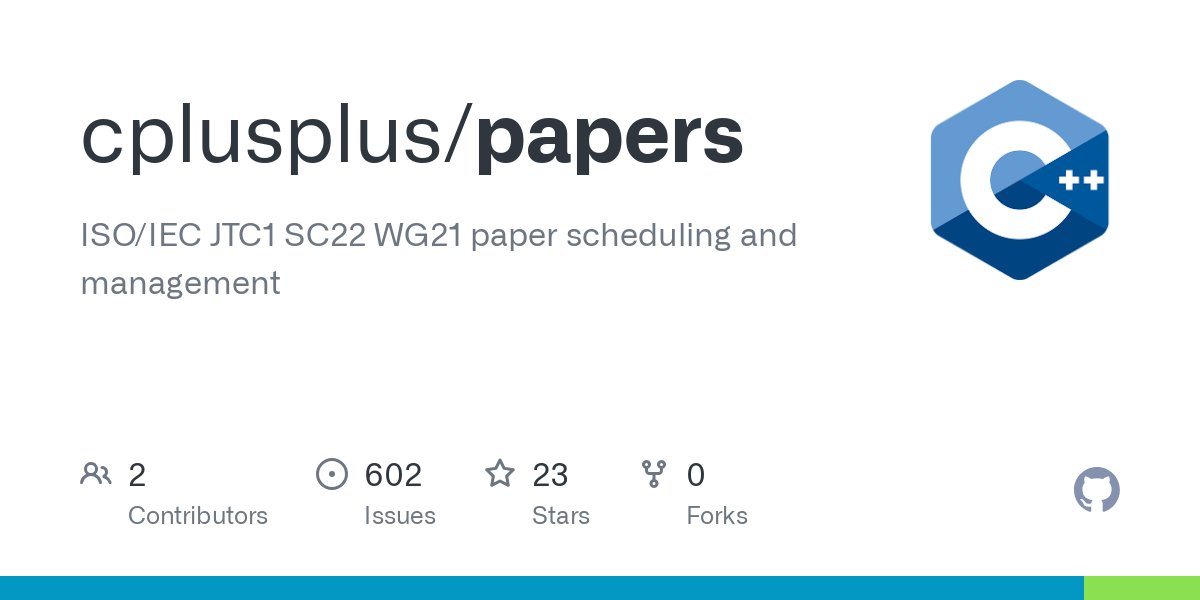 onihusube9's tweet card. ISO/IEC JTC1 SC22 WG21 paper scheduling and management - cplusplus/papers