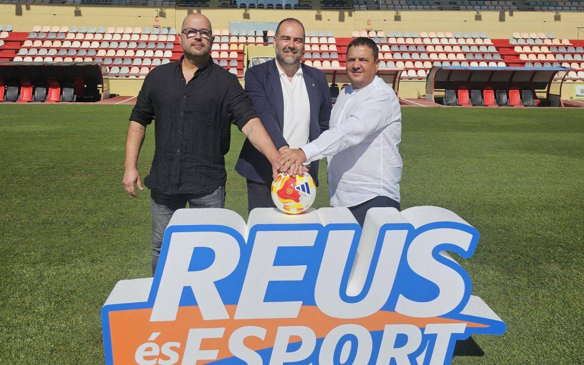 TGNdigital's tweet card. L'Ajuntament renova el conveni amb la Fundació Futbol Base Reus i amb el Reus Futbol Club Reddis per continuar desenvolupant els dos primers equips sènior femení i masculí