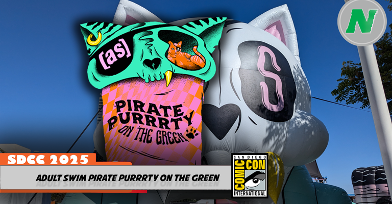 NerdNewsSocial's tweet card. Adult Swim’s idea of fun returns to entertain attendees at San Diego Comic-Con. This year the bring cat jousting, and