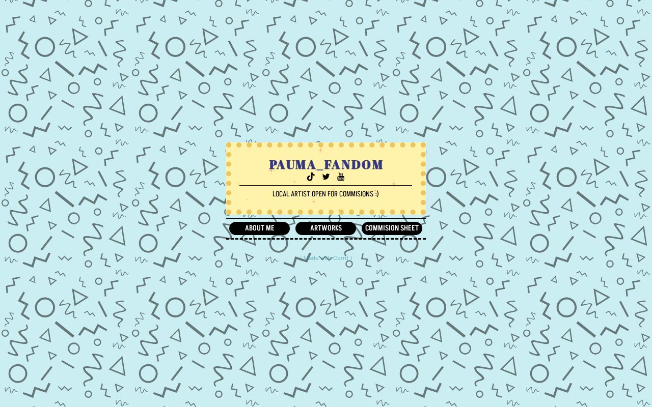 PaumaArts's tweet card. Local Artist open for commision, all necessary information :]